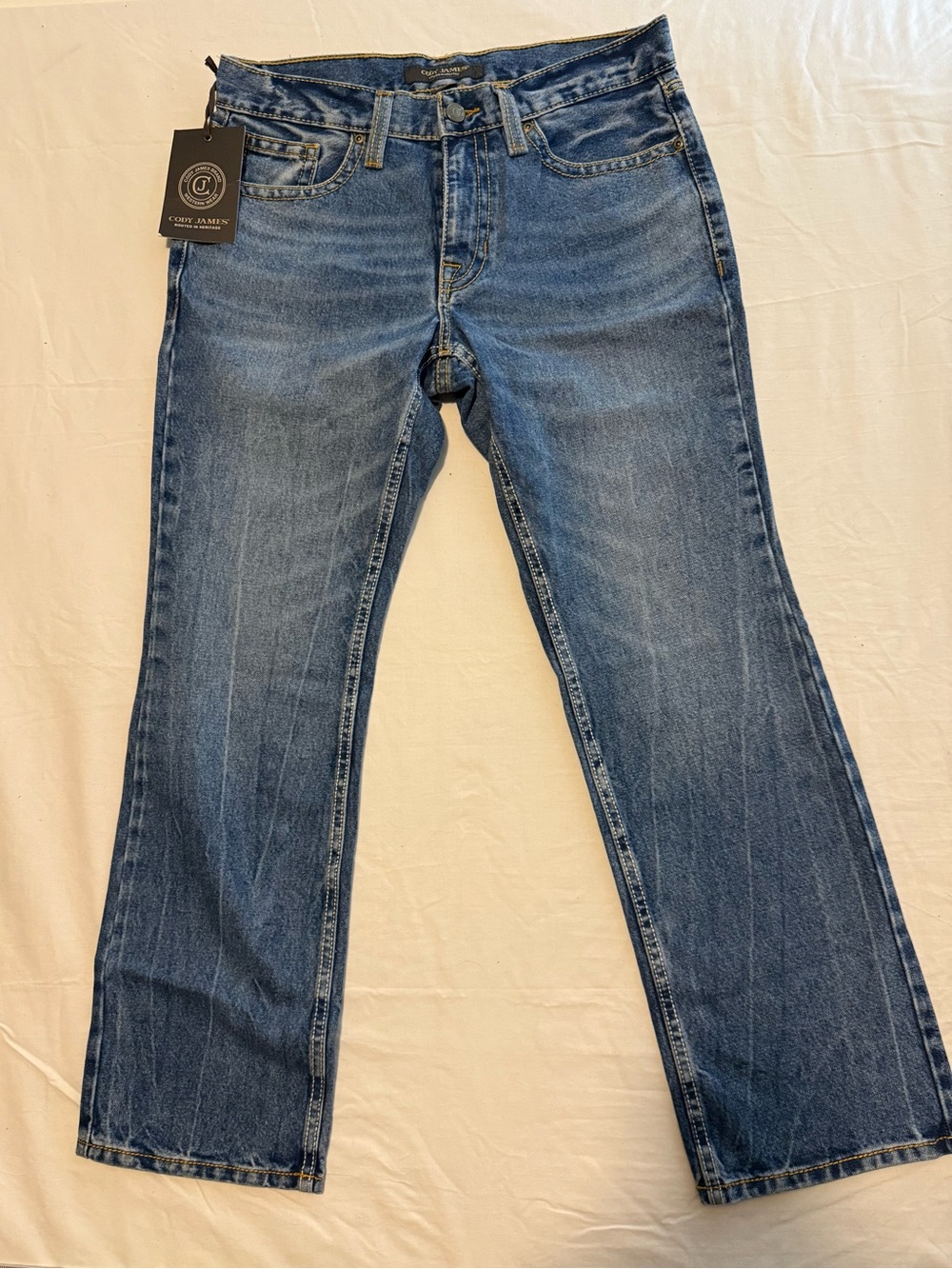 Cody James Men’s Blue Straight-Leg Jeans 32 x 30